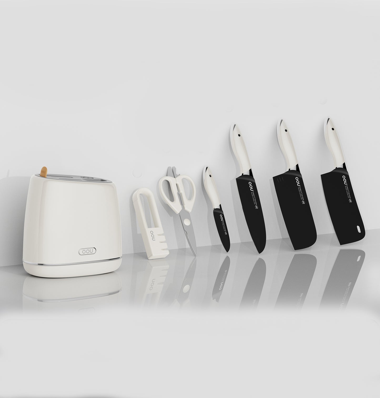OOU White Black Whale series seven-piece set